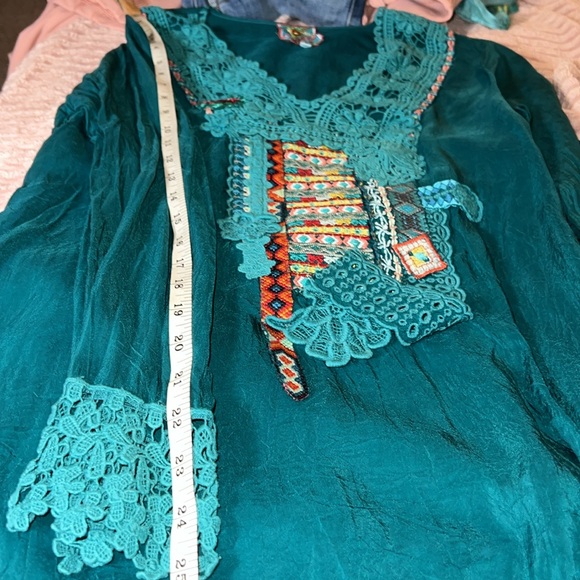 Johnny Was Green Tunic Size Small NWOT. - Picture 9 of 10